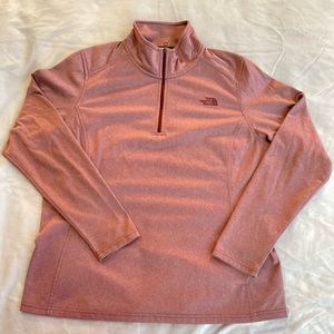 EUC North face quarter zip pullover- size XL